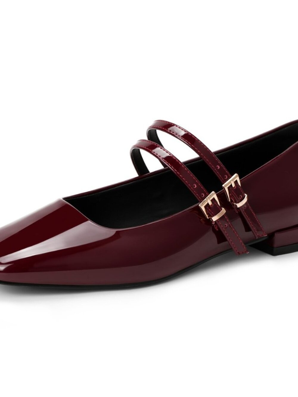Ballet Flats Square Toe Mary Jane Flat Shoes for Women